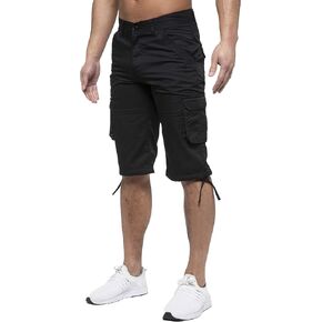 989Zé ENZO Mens Classic Cargo Combat Shorts Casual Chino Knee Length Shorts