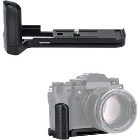 Metal Hand Grip L Bracket for Fujifilm X-S20 Camera,XS20 X-S20 Handgrip Holder with Built-in Quick Release Plate for AirTag & Arca Swiss Type Tripod Mount,w/Battery Memory Card Compartment Opening