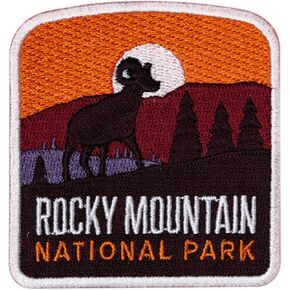 Vagabond Heart Rocky Mountain National Park Patch - Rocky Mountain Souvenir - Iron on Travel Badge