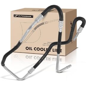 A-Premium Automatic Transmission Oil Cooler Line Hose Assembly Compatible with Ford Edge 2007-2009 & Lincoln MKX 2007-2009, 3.5L