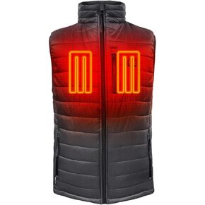 ActionHeat 5V Battery Heated Insulated Puffer Vest for Men – Heat Clothing, Tri-Zone Heating System Winter Outdoor