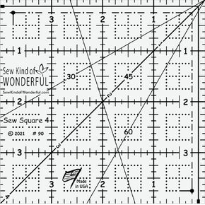 Sew Kind of Wonderful Sew Square 4 Ruler