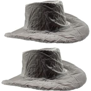 Cowboy Hat Cover - Plastic Waterproof Rain Hat Cover - Hat Protector Clear - Men's Rain Hat Cowboy Hat Covers for Dust & Rain
