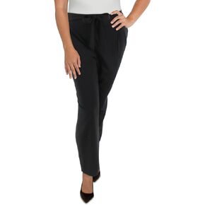 Calvin Klein Womens Plus Pleat Front Tapered Ankle Pants Black 18W in Kuwait