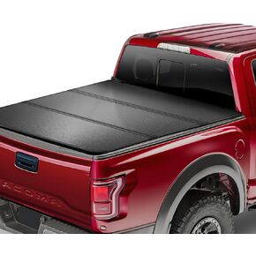 VEVOR Tri-Fold Truck Bed Tonneau Cover, Compatible with 2016-2023 Toyota Tacoma, 5' (60.5") Bed, Only Fit 5.0' x 4.6' (60.5" x 55.0") Inside Bed, 400 lbs Load Capacity, LED Light, Quick Folding, Black
