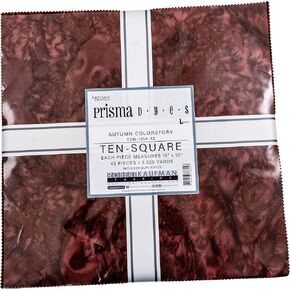 Lunn Studios Artisan Batiks Prisma Dyes Autumn 42 10-inch Squares Layer Robert Kaufman TEN-1314-42, Assorted