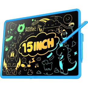 LCD Writing Tablet for Kids, 15 Inch Kids Drawing Tablet, Large Doodle Board, Rechargeable Drawing Pad for Kids, Learning Toys for 3 4 5 6 7 8 9 10+ Year Old Boys Girls Birthday Christmas Gifts