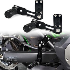 Xitomer 22-28mm Foot Pegs Adjustable Footpegs Fit for Vulcan 650 S 2024 2022 2023 2021-2015 Vulcan 650 2015-2024 Passenger Highway Pegs For Crash Bars (130mm)