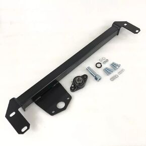 Steering Gear Box Brace Stabilizer Bar fits 2003-2008 Dodge RAM 1500/2500/ 3500 4WD black