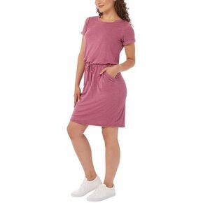 32 DEGREES Women's Soft Lux Dress, Coral, Medium