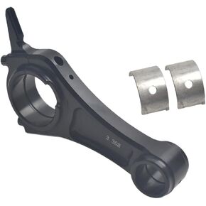 3.308" Billet Aluminum Connecting Rod With Bearings For Predator 212cc Engines Go Kart Mini Bike Black