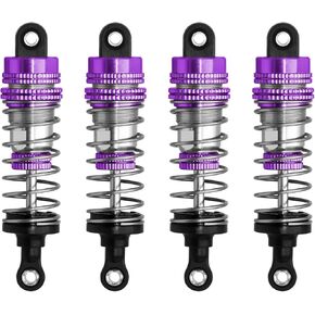 RC Shock Absorber Set 4pcs RC Dampers for Haiboxing 1/16 HBX16889 16890a 16889A 16889PRO RC Crawler Car (Red)