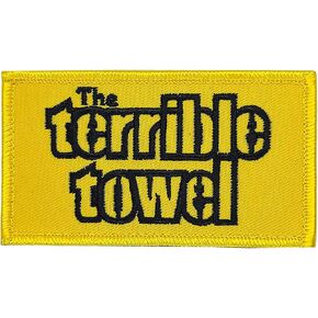Steelers The Terrible Towel Morale Patch: Funny Military Morale Patches Cute Meme Patch Mello Patch - Hook and Loop - Embroidered Emblem Fastener for Tactical Backpack Bag Murph Vests Jean Hat Helmet