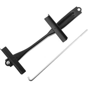 Battery Hold Down Kit 74404-06040 Battery Hold Down Mount Bracket for Toyota Camry 2007-2011 Metal Black