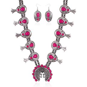 Rustic Couture's Western Jewelry Set for Women Cowgirl Vintage Western Necklace Earring