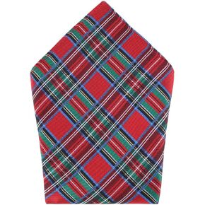 Trafalgar Men's Nicholas Tartan Plaid Silk Pocket Square