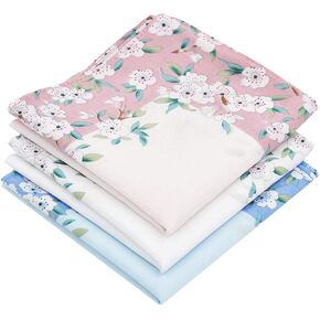 Ladies Handkerchiefs Large Cherry Blossom Print Hankies 17" Square