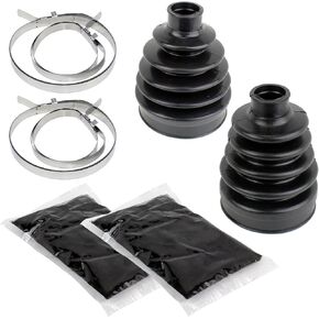Caltric Front Axle CV Boot Kit Compatible with Polaris Ranger Crew 800 4X4 2011-2014 | 2204107 3235158 2204108 2204251