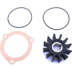 Water Pump Impeller with Gasket & O-Ring for Sherwood 9000K 09000K /for Kohler 229826 344089 344371 /for Sierra 23-3303 /for Westerbeke 302875 /CEF 500165 /Onan 132-0271 /JMP 7172 /DJ Pump 09-106-1201