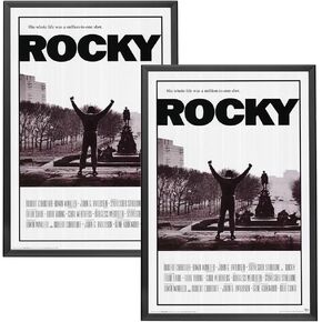 SnapeZo 27x40 Movie Poster Frame, Black, 1.25 Inch Aluminum Profile, Front-Loading Snap Frame, Wall Mounting, Professional Series for One Sheet Movie Posters