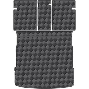 Cargo Mat & Backrest Mats for 2018-2024 Audi Q5/SQ5 Accessories, All Weather Waterproof Rear Cargo Liner Rear Trunk Liner Back Seat Cover Protector