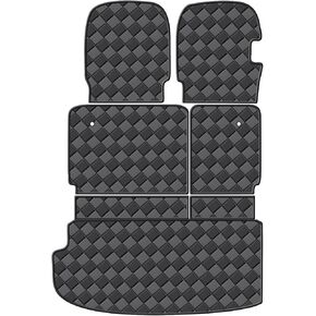 Cargo Mat for 2018-2024 Chevrolet Traverse 7 Seats Trunk Mat & 2ND+3RD Row Rear Backrest Mat, All Weather Rear Cargo Liner Back Seat Cover Protector