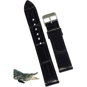 كامل الحبوب الجلود حزام (استيك) ساعة الرجال الإفراج السريع اليدوية التمساح التمساح استبدال حزام ساعة 18 مللي متر 19 مللي متر 20 مللي متر 21 مللي متر 22 مللي متر نشر مشبك in Kuwait