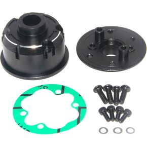 حافظة مختلفة متوافقة مع Arrma 1/10 Kraton Outcase 4S V2 ترقية 1/8 Mojave 4S RC Car من سبائك الألومنيوم مركز غطاء الإسكان التفاضلي جزء ARA311166 (أزرق داكن)