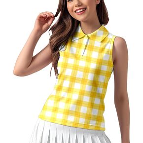 Women's Sleeveless Golf Shirts Funny Golf Shirts for Women Outfits Womens Golf Apparel Suitable for Yoga Tennis