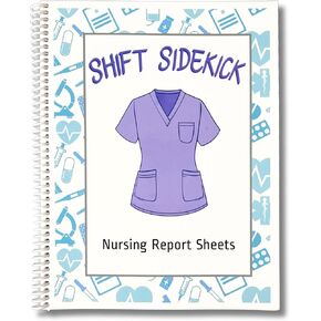 Nurse Report Sheet Notebook (Full-Page Edition) - 8.5"x11" Nursing Notebook with 80 Nursing Report Sheets [Nursing Clinical Essentials, Student Nurse Essentials, Notebooks for Nursing School]