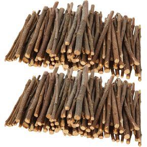 SHUESS 600PCS Wood Sticks for Crafts 5-6 inch Wood Log Sticks 0.2-0.4 Inch in Diameter, Natural Twigs Wood Craft Sticks for Photo Props, DIY Crafts, Home Decorations, Pets, Etc