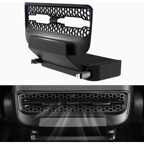 Rear Vent Expansion Dock with Phone Chargers for Tesla Model Y Model 3 Air Aonditioning Vent Protectors Retractable Charging Cables 27 W Fast Charging Tesla Interior Accessories