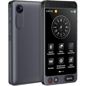 2024 Language Translator Device, Support 142 Languages and Accents, Two Way Real-Time Voice Translation, Online/Offline/AI/Voice/Photo Translation for Travel, Learning and Business, 2000mA