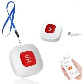 تنبيه عبر زر الاتصال لمقدمي الرعاية عبر WiFi لكبار السن/المريض/الأطفال مع إشعار التطبيق