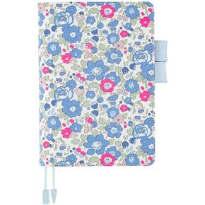Hobonichi Techo Cousin Cover [A5 Cover Only] Liberty Fabrics: Betsy (Neon Blue)