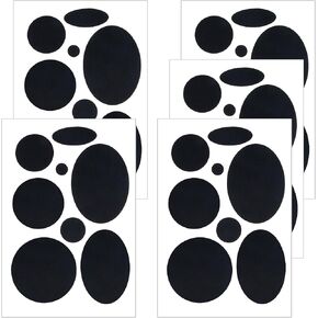 40pcs Puffer Down Jacket Repair Patches Self-Adhesive, Nylon Fabric Repair Patch Waterproof Kit, Black Round Stick On Patches Tape for Coat Clothing Tent Sleeping Bags Ski Pants Holes