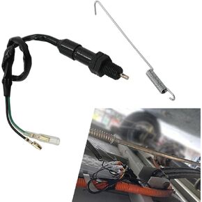 1 PC Car Drum Brake Switch Spring Kit, Emergency Brake Cable Connector Rear Brake Stop Switch with Spring, Brake Pedal Switch Accessories, for Cars, Off-Roads and Motorcycles (Silver)