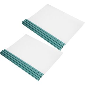 10pcs Transparent Drawbar Book Cover Clear Binder Sliding Bar Resume Covers Paper Folder File Document Binder Report Covers Portfolio Folder Plastic File Folder A4 Tie Rod
