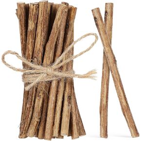 NUOBESTY 50 Pcs DIY Wooden Stick Log Branches for Crafts Vases in Bulk Home Decor Twigs Sticks for Crafting Kid Crafts Wood Crafts Household Decor Light Child Stick Wood Rural