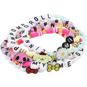 Hello Kitty & Friends 5-Piece Stretchy Beaded Bracelet Set