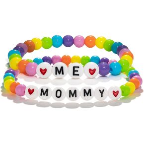 First day of kindergarten bracelet Back to School Mommy and Me Bracelet Set for 2 First Day of School Gifts for Boys Girls
