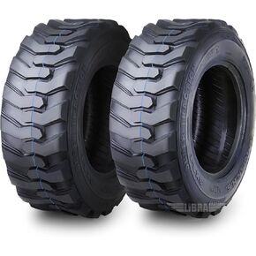 Set 2 New Heavy Duty 10-16.5/12 Ply SKS1 Industrial Skid Steer Tire w/Rim Guard
