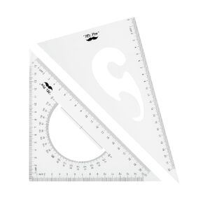 Mr. Pen- Triangle Ruler, 2 Pack, 22&15cm, 30/60 & 45/90, Right Triangle Ruler for Drawing, 30/60 Degree Triangle Plastic, 30 60 90 Triangle, Drawing Triangle Angle, 45 Degree Triangle Ruler