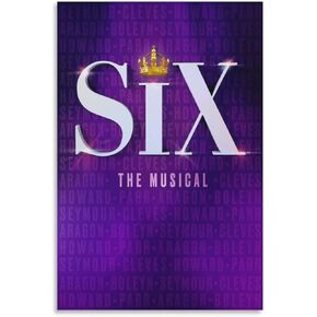 Six Musical Poster Print，Music Movie Poster Canvas Art Poster And Wall Art Picture Print Modern Family Bedroom Decor Posters 16x24inch(40x60cm)
