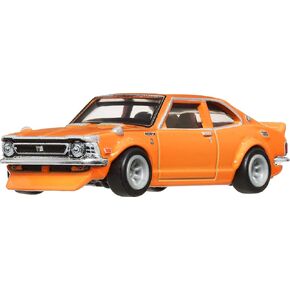 Hot Wheels Premium Car Culture Collectible Toy Car, 1:64 Scale Die-Cast Toyota Corolla TE 27, Japan Historics 4 Vehicle with Real Riders Tire