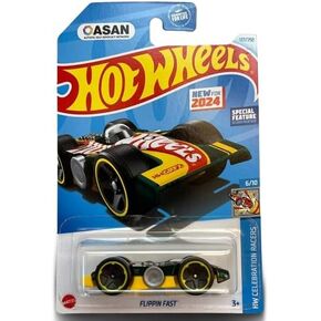 هوت ويلز فليبن فاست أخضر/أصفر 2024 HW Celebration Racers 6/10