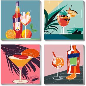 cdjlddww مجموعة من 4 قطع طلاء بالأرقام للبالغين مؤطرة، مشهد سهل الطلاء حسب الأرقام للمبتدئين مع إطار، طلاء مشهد أكريليك حسب مجموعات الأرقام على القماش مع تغليف رائع 8x8 بوصة in Kuwait