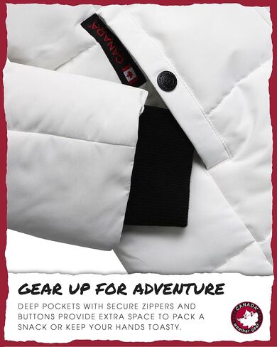 CANADA WEATHER GEAR Womens Winter Coat – Full Length Quilted Puffer Parka – Plus Size Heavyweight Maxi Jacket for Women, S-XL in Kuwait