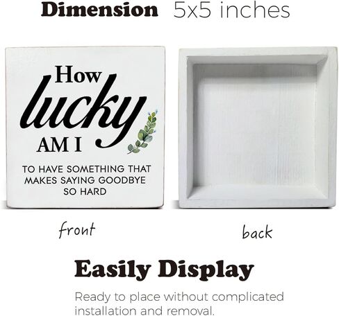 علامة اقتباسات الصداقة تشير إلى شيء يجعل قول وداعًا صعبًا جدًا للمكتب ديكور خشبي لافتة ديكور مكتب المنزل لرف طاولة المكتب 5 × 5 بوصات in Kuwait