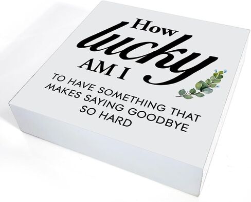 علامة اقتباسات الصداقة تشير إلى شيء يجعل قول وداعًا صعبًا جدًا للمكتب ديكور خشبي لافتة ديكور مكتب المنزل لرف طاولة المكتب 5 × 5 بوصات in Kuwait